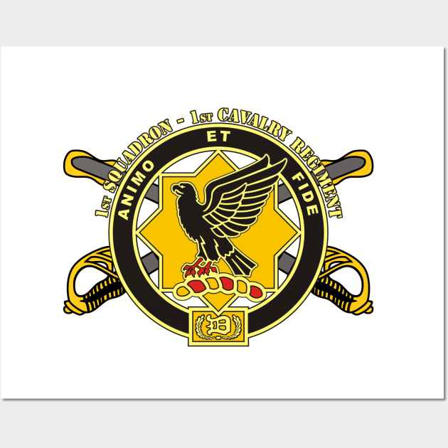 1st Squadron, 1st Cavalry Regiment - U.S. Army Wall Art by MBK